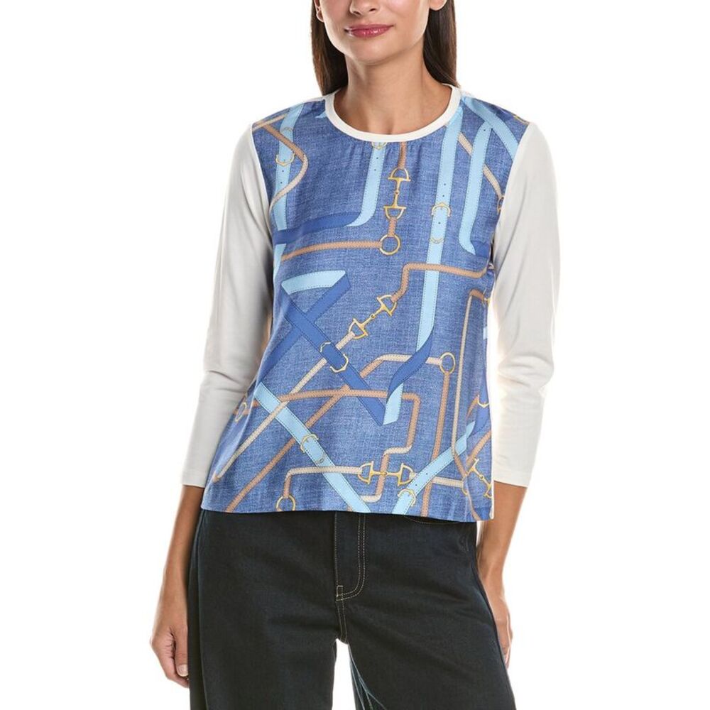 J.Mclaughlin Womens Alessandra Top, Blue